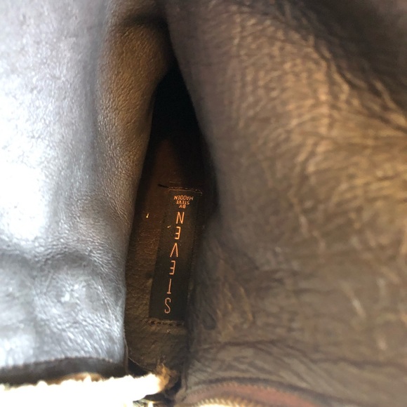 Steven Steve Madden Rannt taupe distressed tall studded boots - Picture 15 of 16